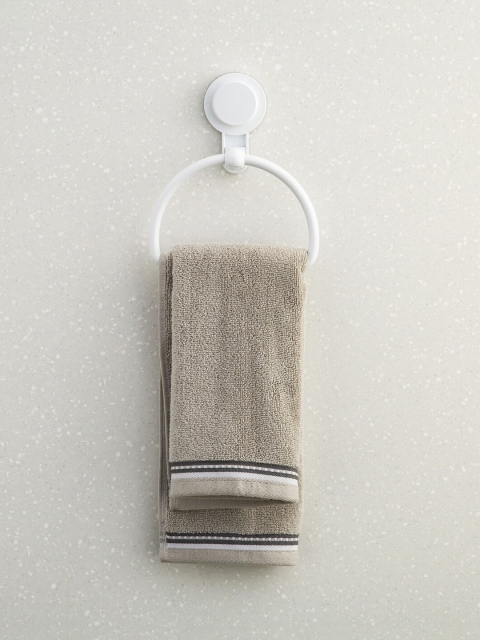 

Home Centre White Solid Orion Towel Ring With Suction Cup