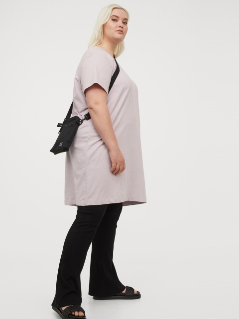 

H&M+ Purple Cotton T-Shirt Dress