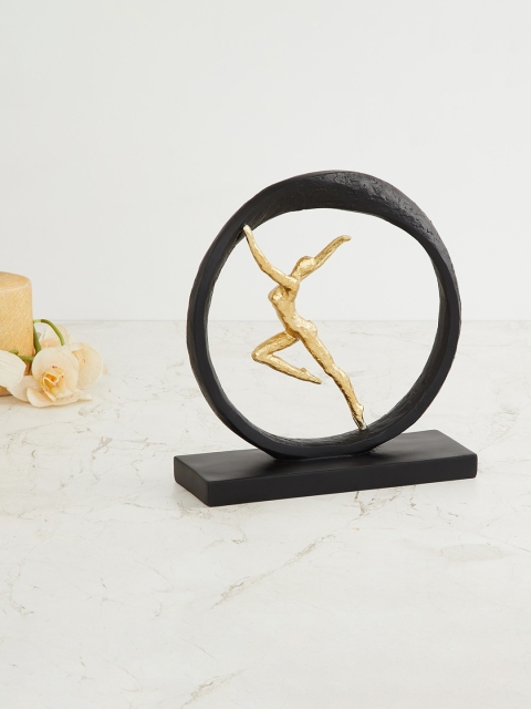 

Home Centre Black & Gold-Toned Eternity Ceramic Gymnast Figurine Showpiece