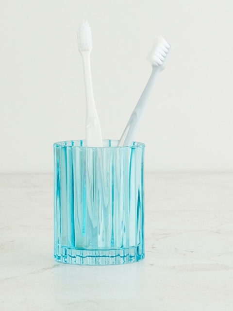 

Home Centre Blue Solid Magical Reflections Glass Toothbrush Holder