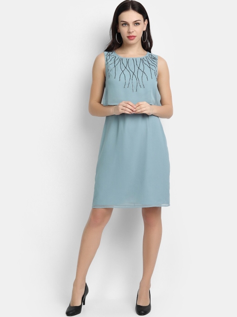 

LY2 Blue Crepe Dress