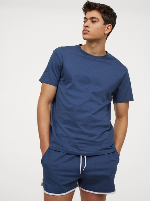 

H&M Mens Blue Sweatshirt shorts