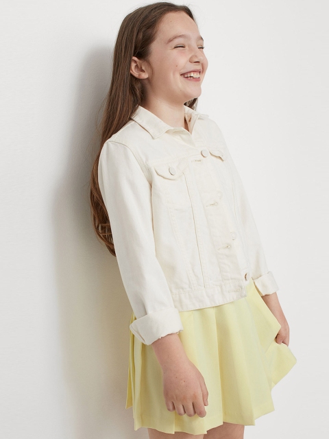 

H&M Girls Yellow Pleated Skirt