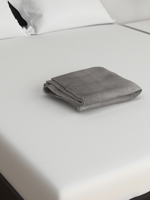

Home Centre Grey Solid AC Room 240 GSM Double Bed Blanket