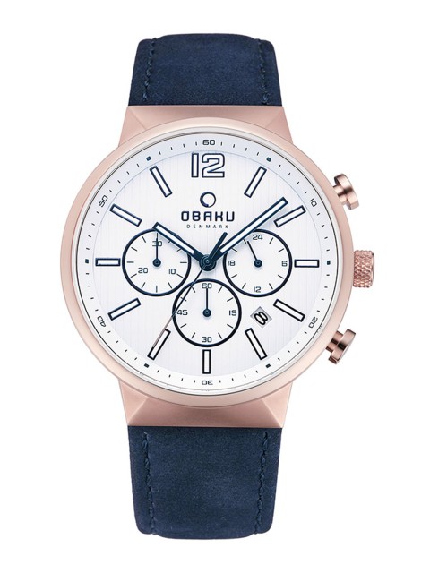 

Obaku Men White Analogue Watch