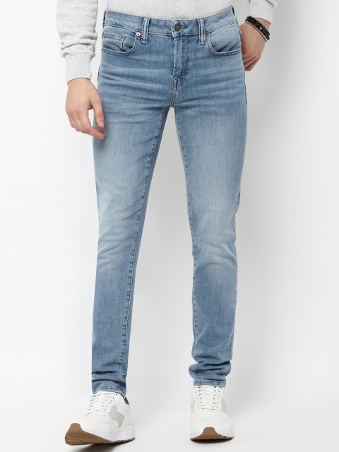 

AMERICAN EAGLE OUTFITTERS Men Blue Skinny Fit Heavy Fade Jeans