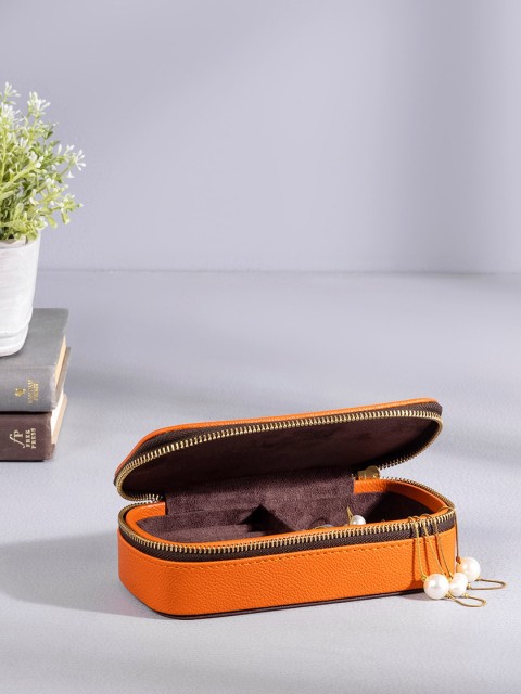 

Pure Home and Living Orange Rectangular Travel Jewellery Organizer