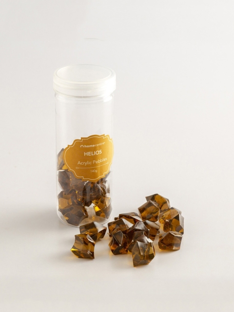 

Home Centre Yellow Solid Helios Acrylic Decor Pebbles