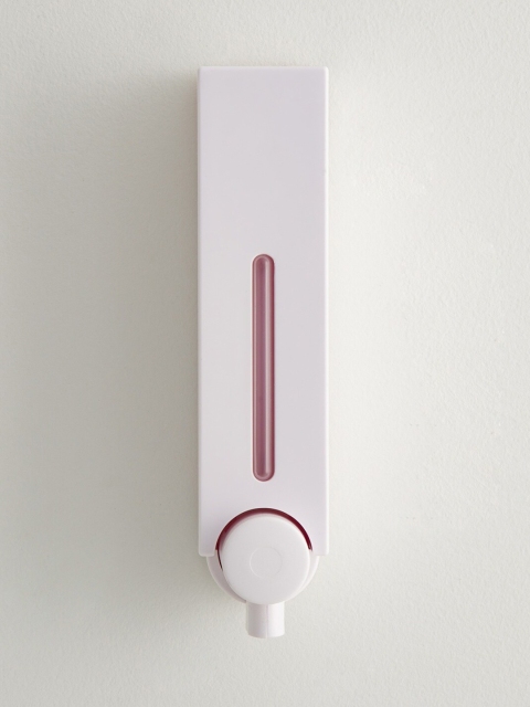 

Home Centre White & Pink Orion Jenn Wall Mounted Mini Sleek Soap Dispenser