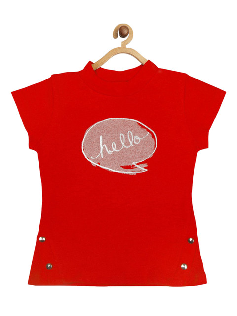 

Tiny Girl Red Regular Top