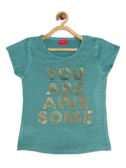 

Tiny Girl Teal Regular Top