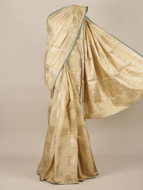 

Pothys Beige Woven Design Jute Silk Saree