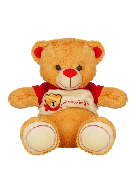 

DukieKooky Kids Brown & Red Lily Teddy Bear With Dress Soft Toy