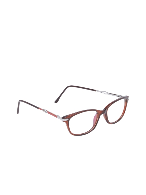 

VAST Women Red & Silver-Toned Solid Full Rim Rectangle Frames TR90_ST_RED_BROWN_WOMEN_ARC