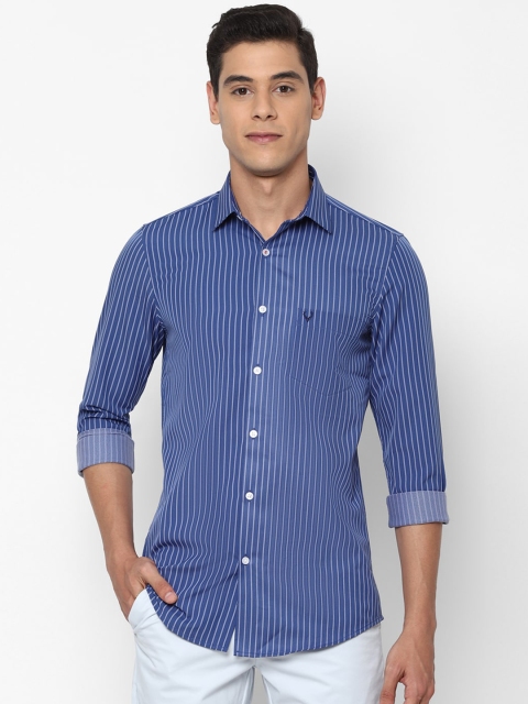 

Allen Solly Men Blue & White Slim Fit Striped Casual Shirt
