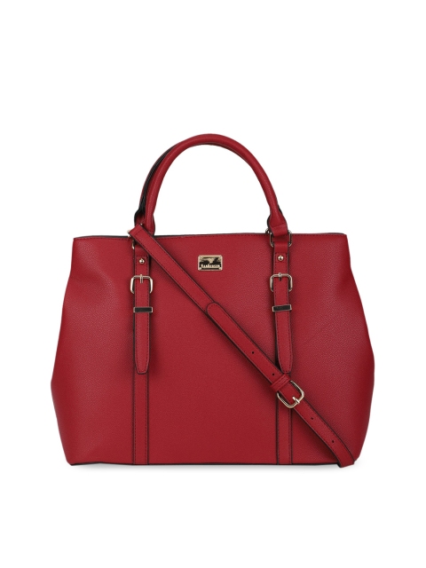 

Van Heusen Maroon Solid Handheld Bag