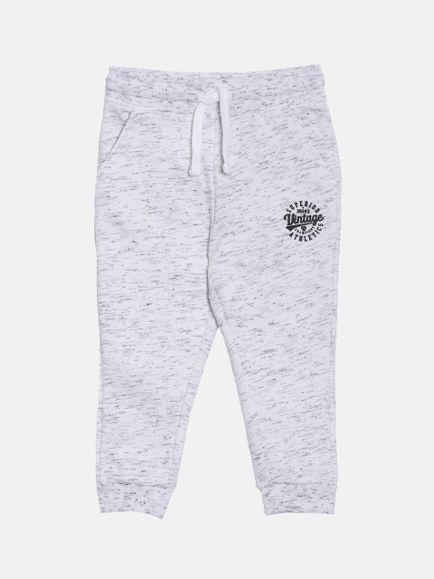 

3PIN Infant Boys White Speckled Effect Cotton Joggers