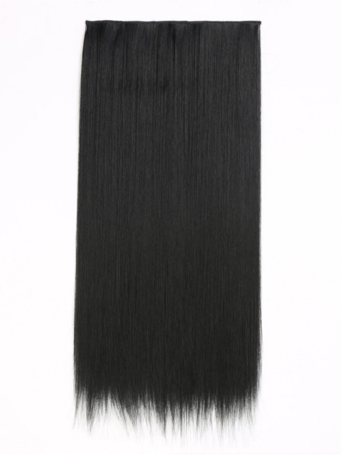 

AkashKrishna Black 5 Clips Straight Hair Extension