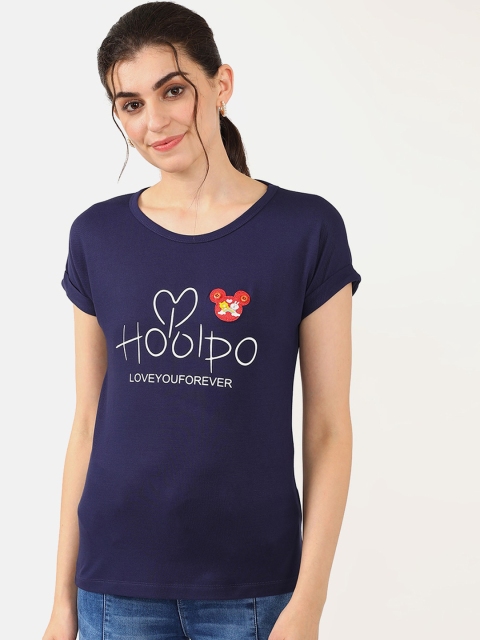 

V2 Value & Variety Navy Blue Regular Top