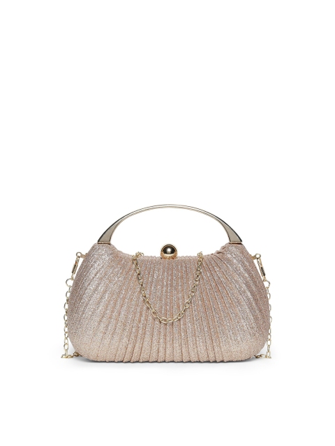 

20Dresses Rose Gold-Toned Embellished Box Clutch