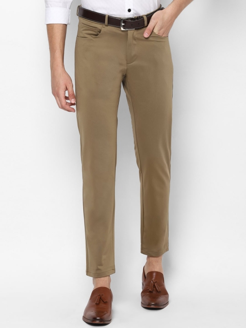 

Allen Solly Men Khaki Slim Fit Solid Regular Trousers