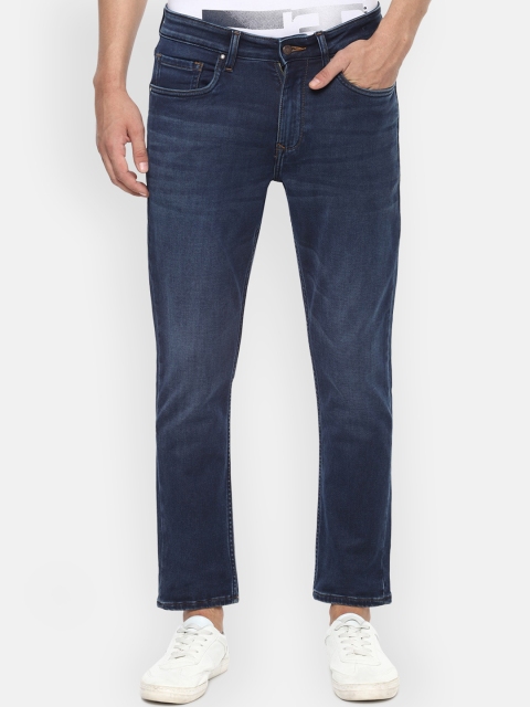 

Louis Philippe Jeans Men Navy Blue Regular Fit Mid-Rise Clean Look Jeans