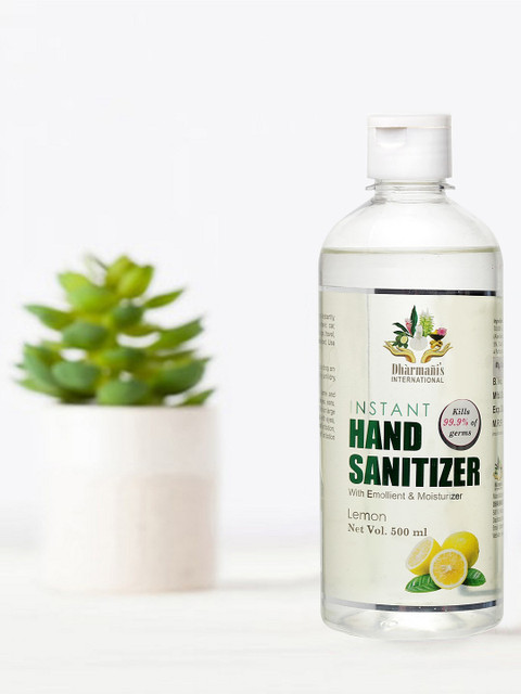 

Dharmanis Lemon Instant Hand Sanitizers - 500 ml, White