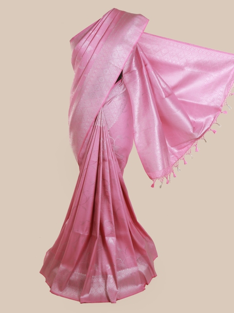 

Pothys Pink Pure Silk Woven Design Banarasi Saree
