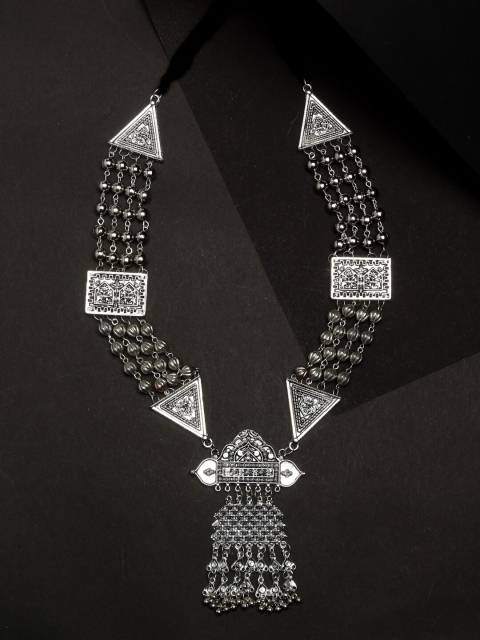 

NEUDIS Silver-Toned Alloy Rhodium-Plated Necklace