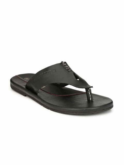 

Alberto Torresi Men Black Solid Thong Flip-Flops