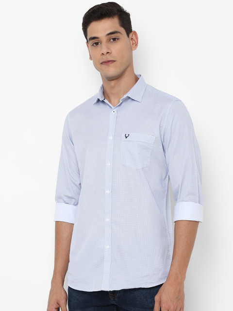 

Allen Solly Men Blue Slim Fit Printed Casual Shirt