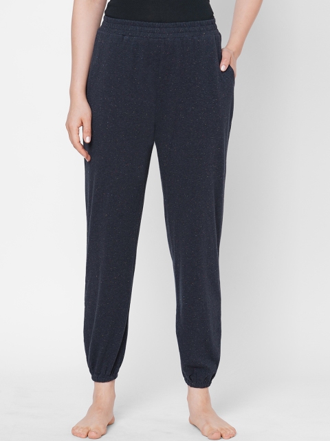 

Mystere Paris Women Navy Blue Solid Lounge Pants