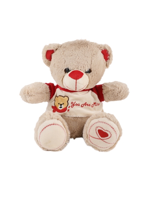 

DukieKooky Kids Brown & Red Lily Teddy Bear With Dress Soft Toy
