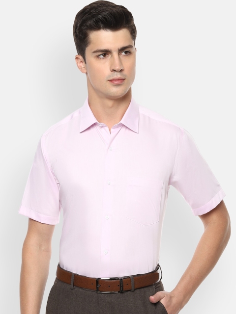

Van Heusen Men Pink Cotton Regular Fit Solid Formal Shirt