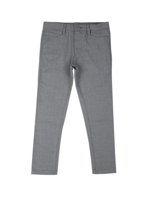 

Allen Solly Junior Boys Grey Slim Fit Solid Regular Trousers