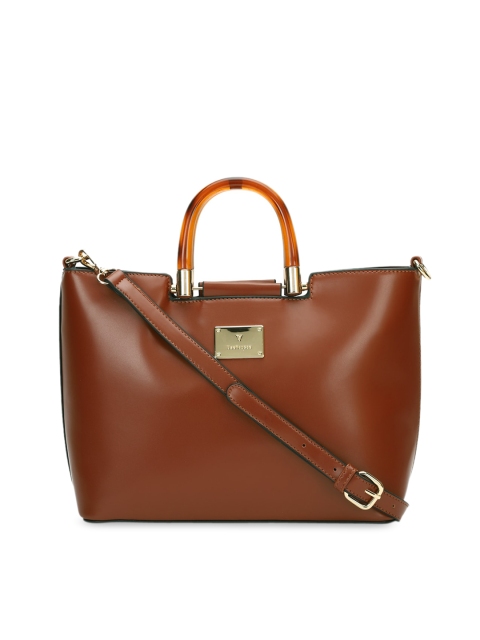 

Van Heusen Brown Solid Handheld Bag