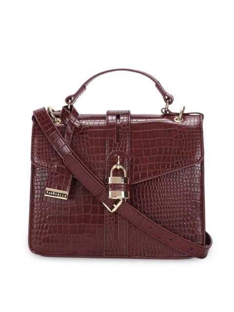 

Van Heusen Maroon Textured Satchel