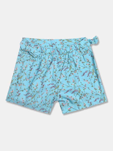 

GAP Girls Blue Printed Regular Fit Regular Shorts