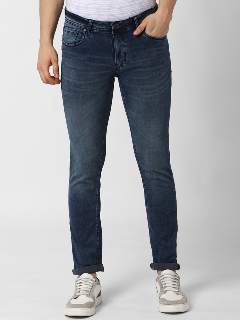 

Peter England Casuals Men Navy Blue Slim Fit Heavy Fade Jeans