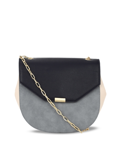 

Van Heusen Woman Grey Colourblocked Sling Bag