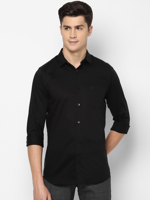 

Allen Solly Men Black Slim Fit Solid Casual Shirt