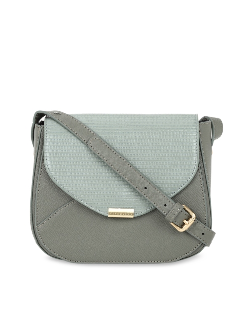 

Van Heusen Olive Green Textured Sling Bag