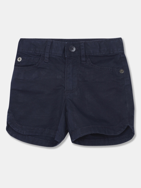 

GAP Girls Blue Solid Regular Fit Regular Shorts