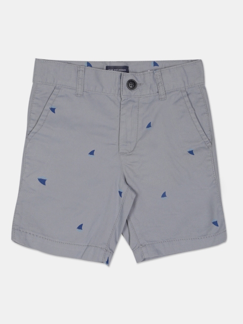

The Childrens Place Boys Grey Printed Regular Fit Cotton Shorts