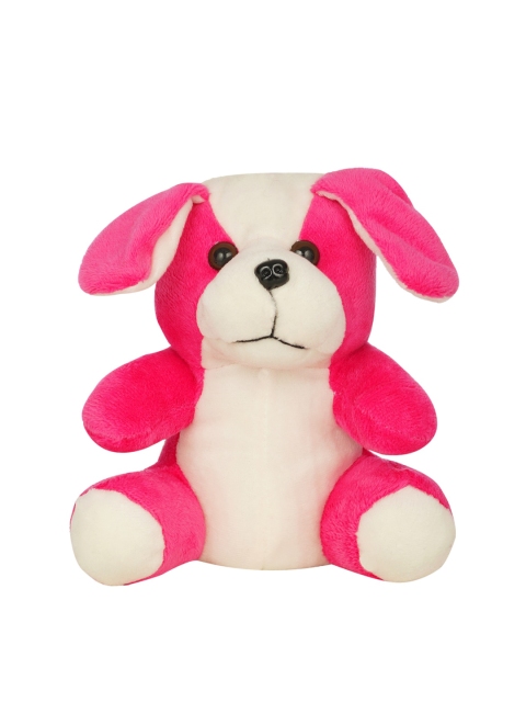

DukieKooky Kids Cream-Coloured & Pink Little Dog Soft Toy