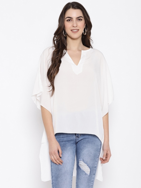 

iki chic White Kaftan High-Low Top