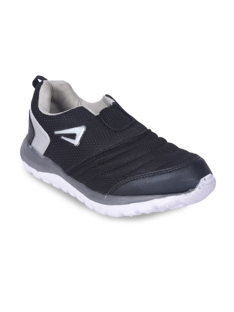 

IMPAKTO Men Black Mesh Walking Shoes
