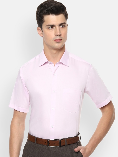 

Van Heusen Men Pink Cotton Regular Fit Solid Formal Shirt