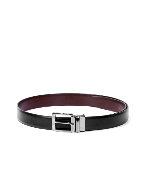 

Krosshorn Men Black & Brown Solid Reversible Belt