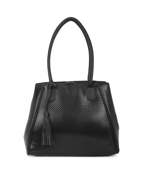

Van Heusen Black Textured Shoulder Bag